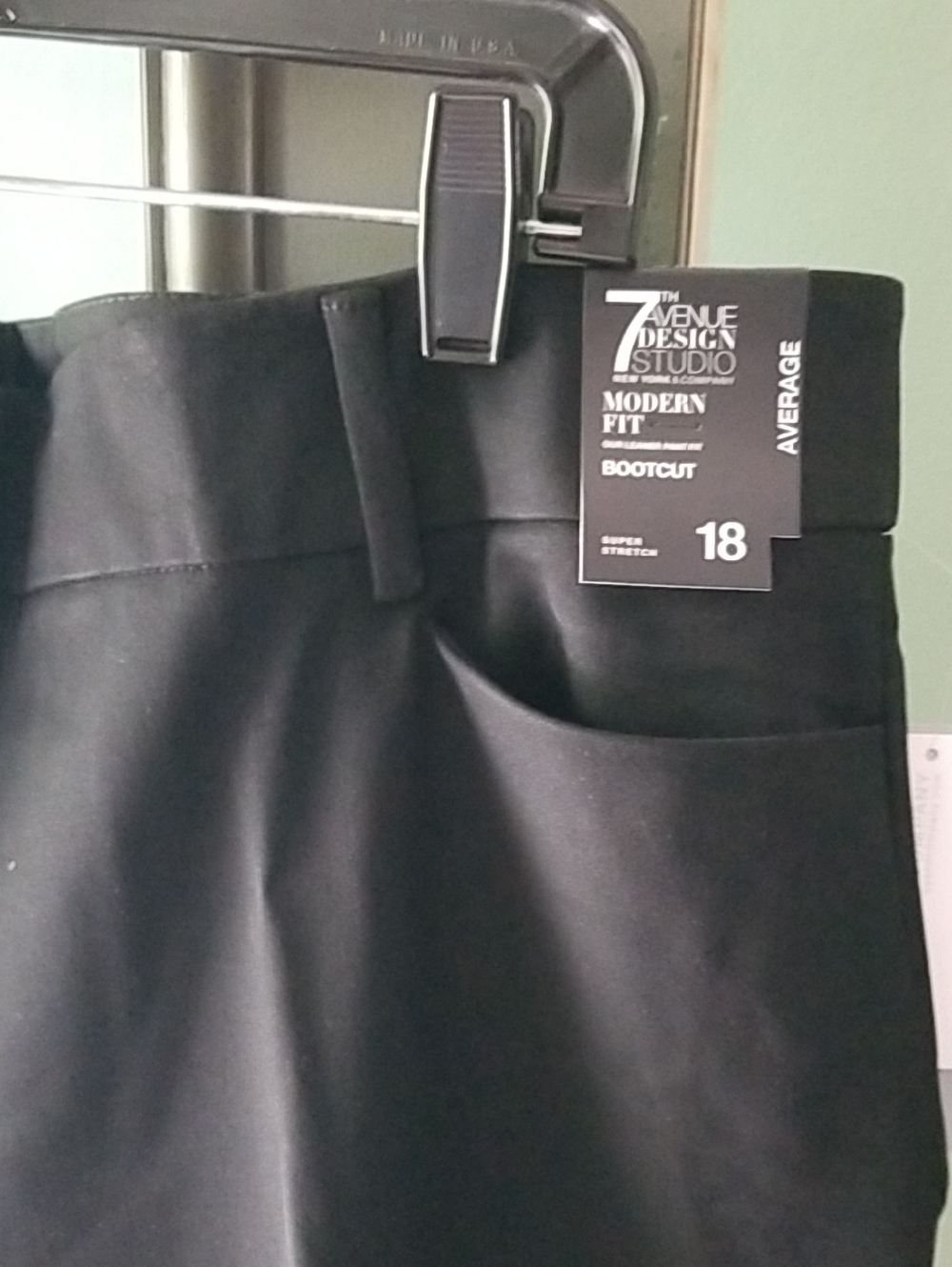 New York  and Company Black Dress Pants - Bootcutt Fit - Picture 2 of 8